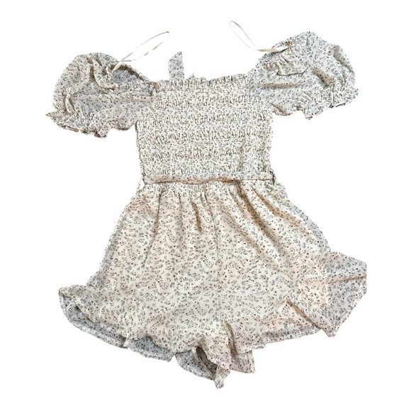 She + Sky Cream Floral jumpsuit - Picture 5 of 6